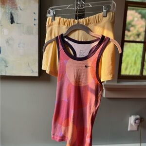 Athleta NWT Wind Down Sleep Shorts with Nike airstream tank Bundle